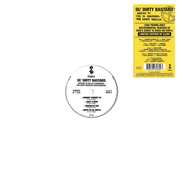 Ol' Dirty Bastard - Return To The 36 Chambers: The Dirty Version Instrumental - 2LP +7" Ol' Dirty Bastard - Return To The 36 Chambers: The Dirty Version Instrumental - 2LP +7"