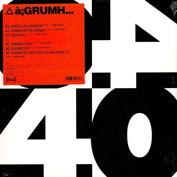à;GRUMH... - PIAS 40 - 12" EP à;GRUMH... - PIAS 40 - 12" EP